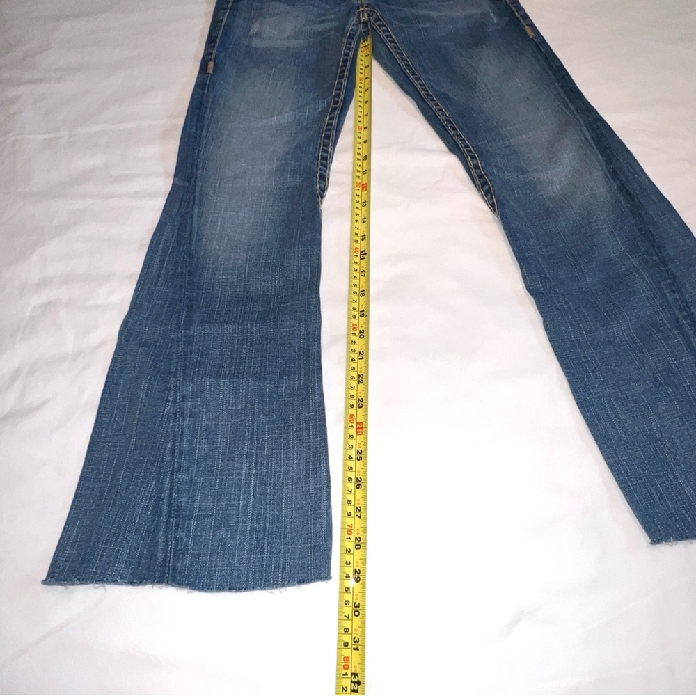 Vintage Y2K True Religion Joey Super T Low Rise Flare Women’s Jeans Size 27 - Picture 11 of 14